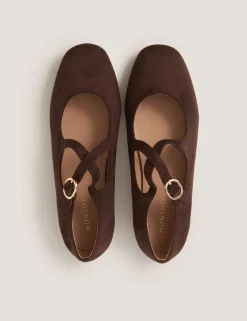 Suede Flat Pumps