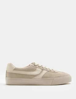 Suede Lace Up Trainers