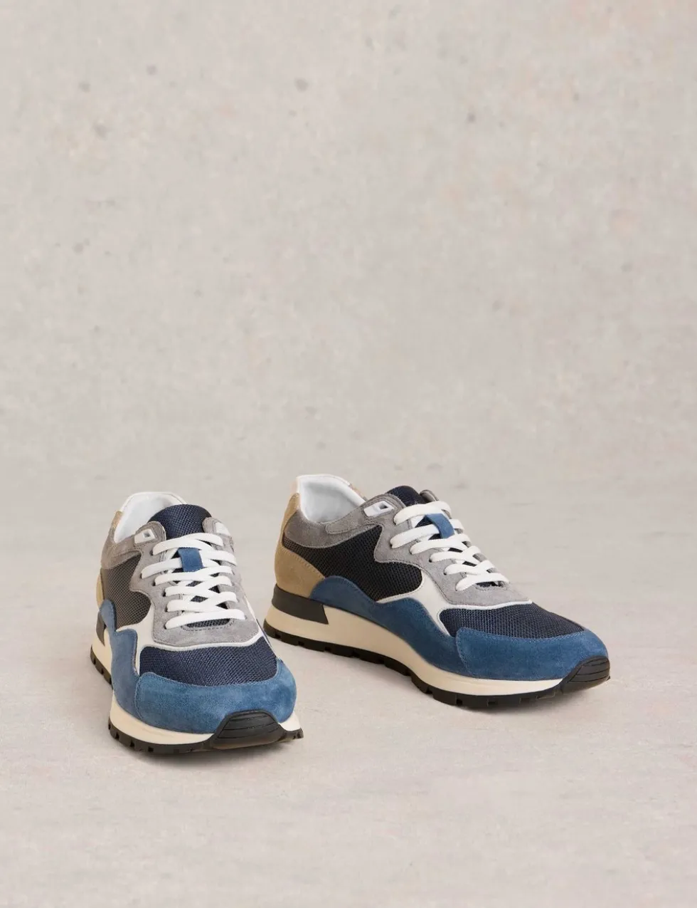 Suede Lace Up Trainers