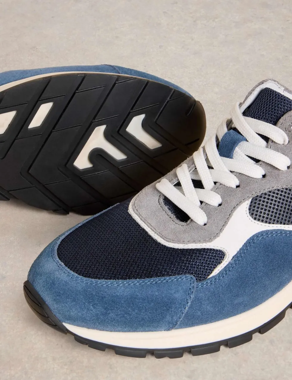Suede Lace Up Trainers