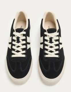 Suede Lace Up Trainers
