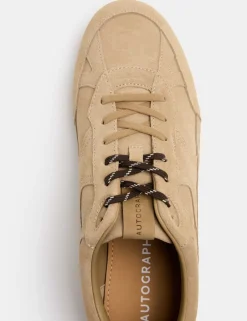 Suede Lace Up Trainers