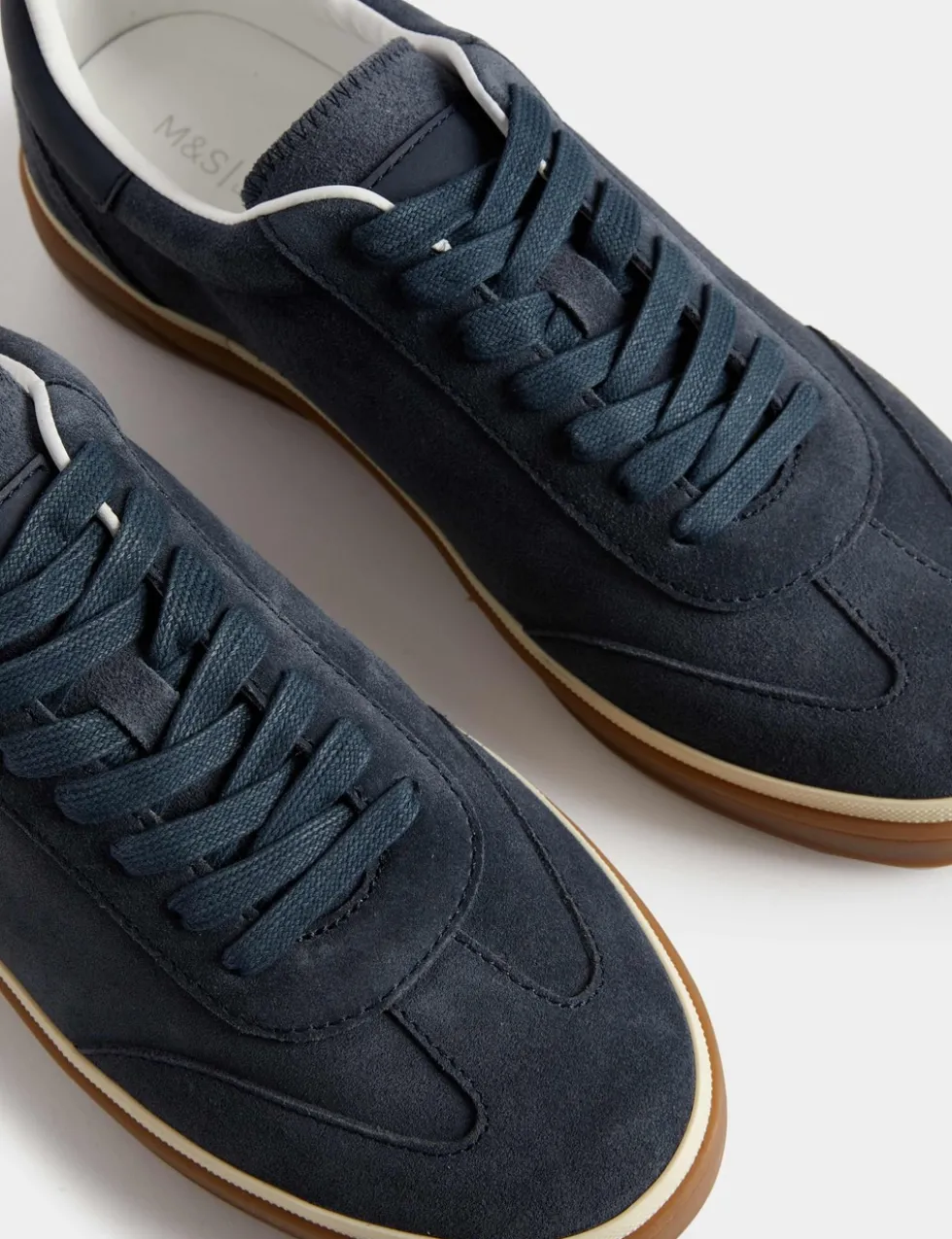 Suede Lace-Up Trainers