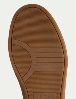 Suede Lace-Up Trainers