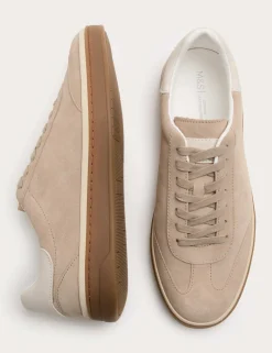 Suede Lace-Up Trainers