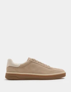 Suede Lace-Up Trainers