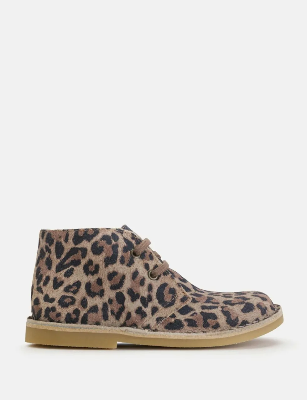 Suede Leopard Boots (7 Small - 2 Large)