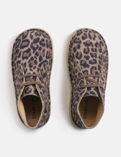 Suede Leopard Boots (7 Small - 2 Large)