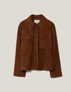 Suede Patch Pocket Utility Jacket