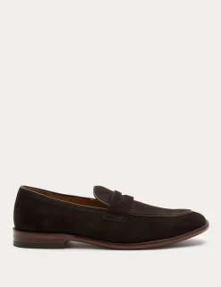 Suede Saddle Loafers