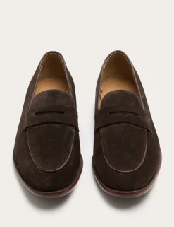 Suede Saddle Loafers