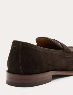 Suede Saddle Loafers
