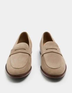 Suede Saddle Loafers