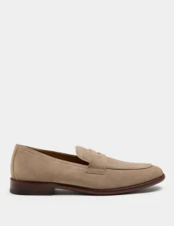 Suede Saddle Loafers