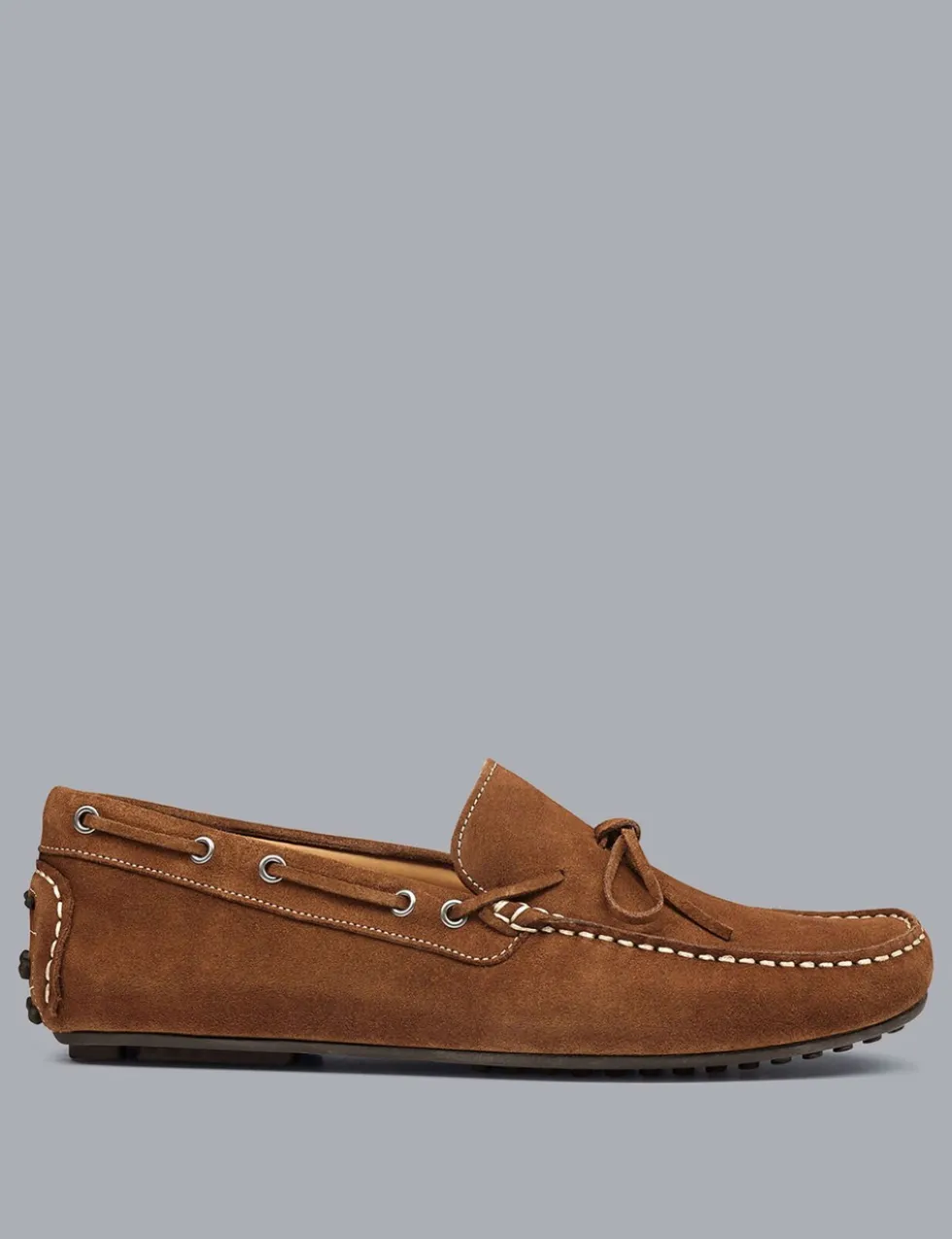 Suede Slip On Driving Loafers