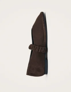 Suede Slip On Flat Pumps