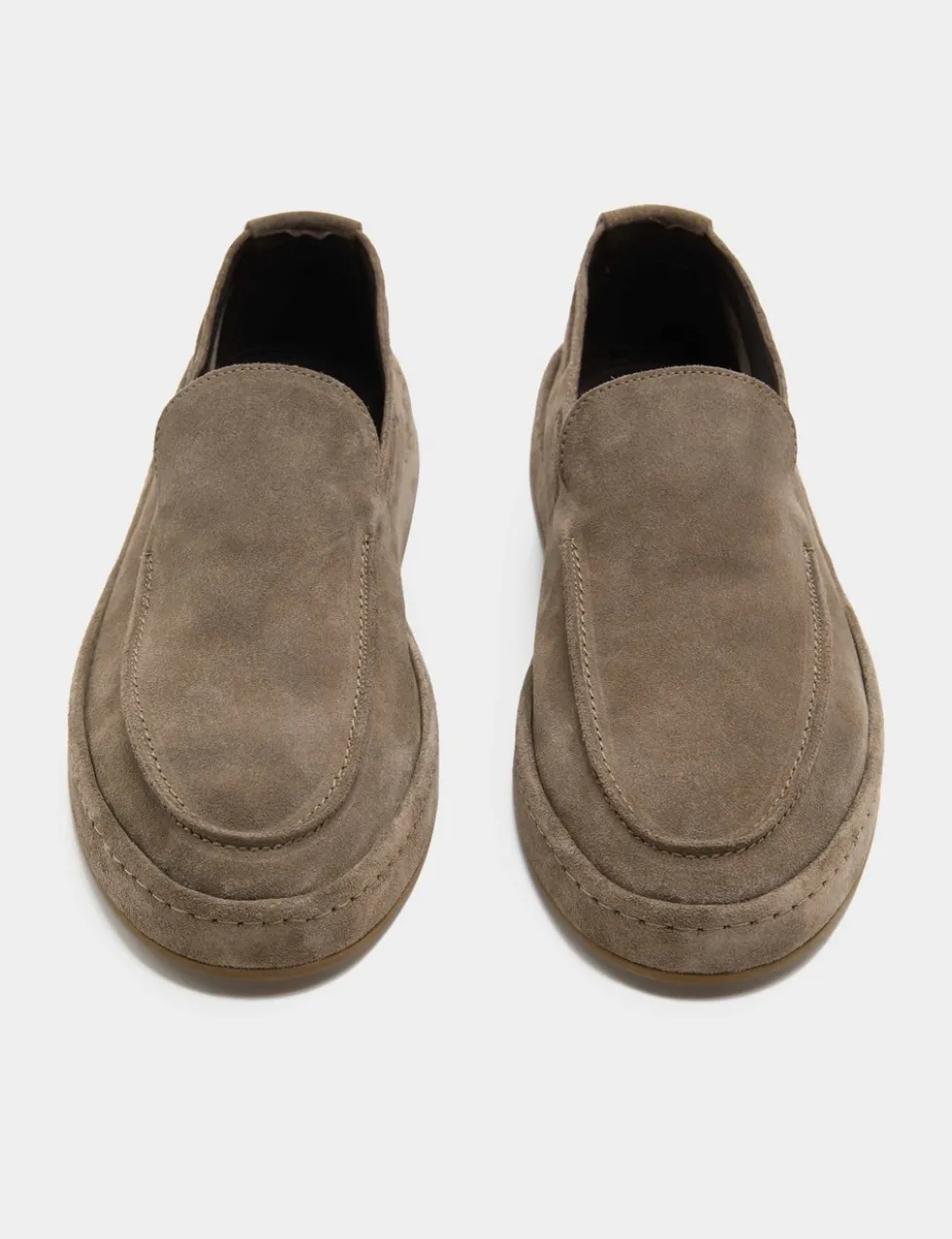 Suede Slip On Loafers