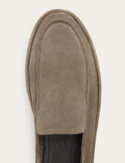Suede Slip On Loafers