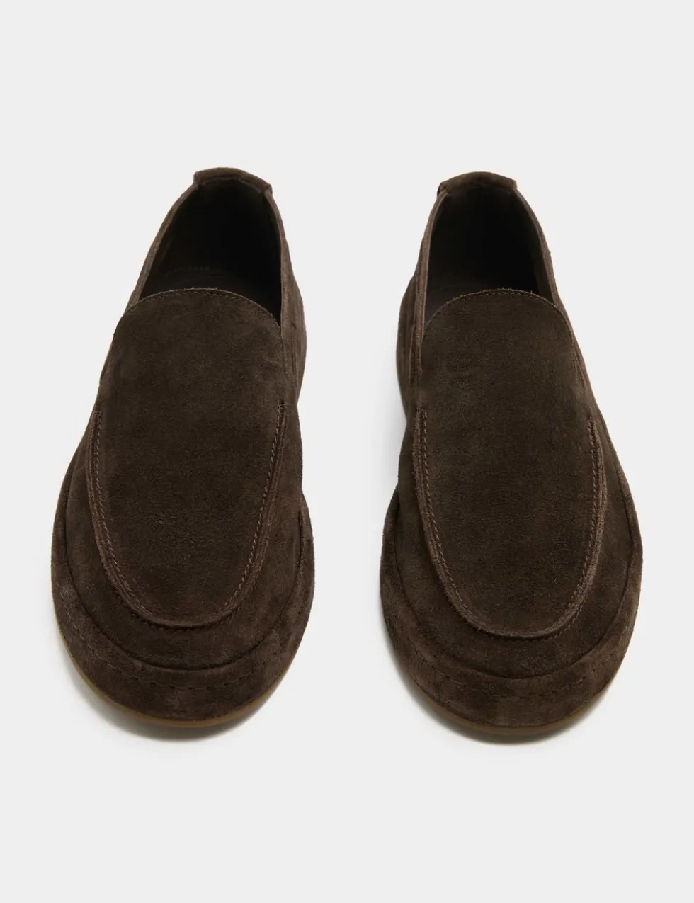 Suede Slip On Loafers