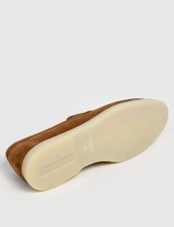 Suede Slip On Loafers