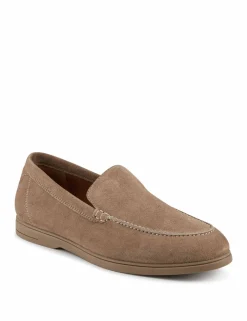 Suede Slip On Loafers