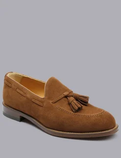Suede Slip On Loafers