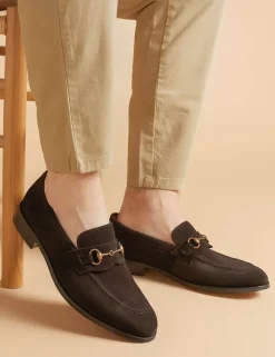 Suede Slip-On Loafers