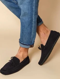 Suede Slip-On Loafers