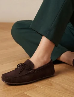 Suede Slip-On Loafers