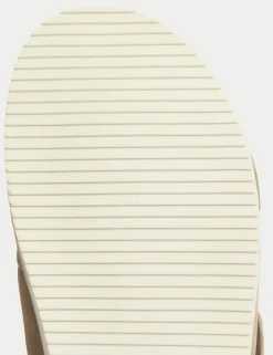 Suede Slip-On Sandals