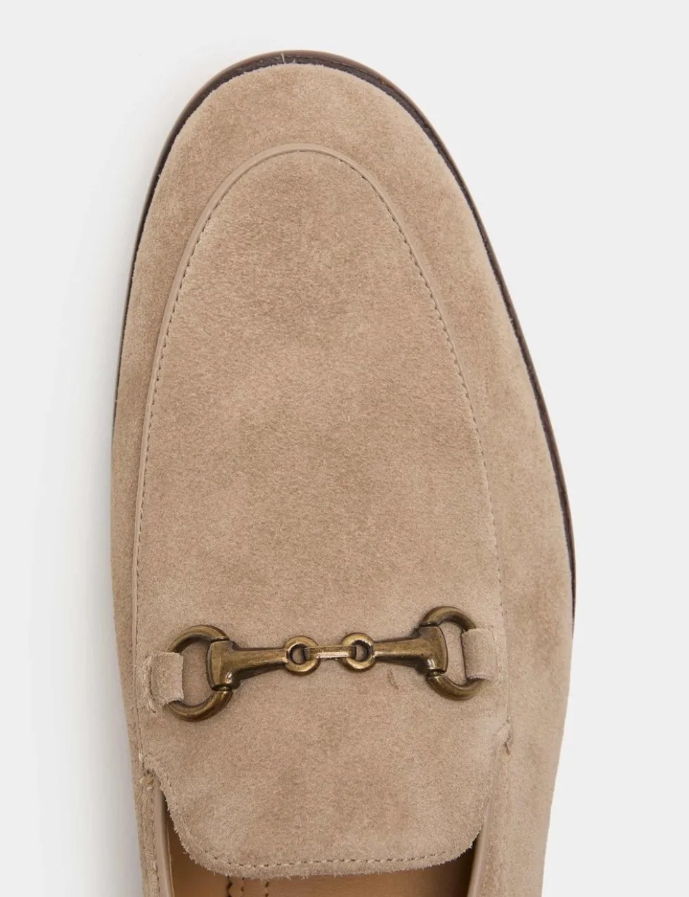 Suede Snaffle Slip On Loafers