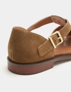 Suede Strappy Fisherman Sandals