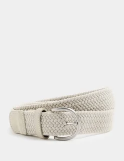 Suede Stretch Web Woven Belt