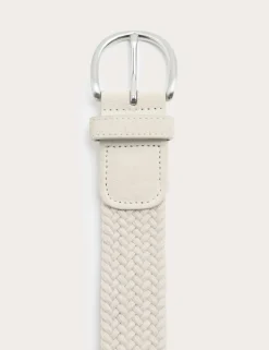 Suede Stretch Web Woven Belt