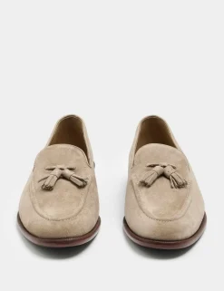 Suede Tassel Loafers