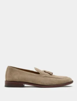 Suede Tassel Loafers