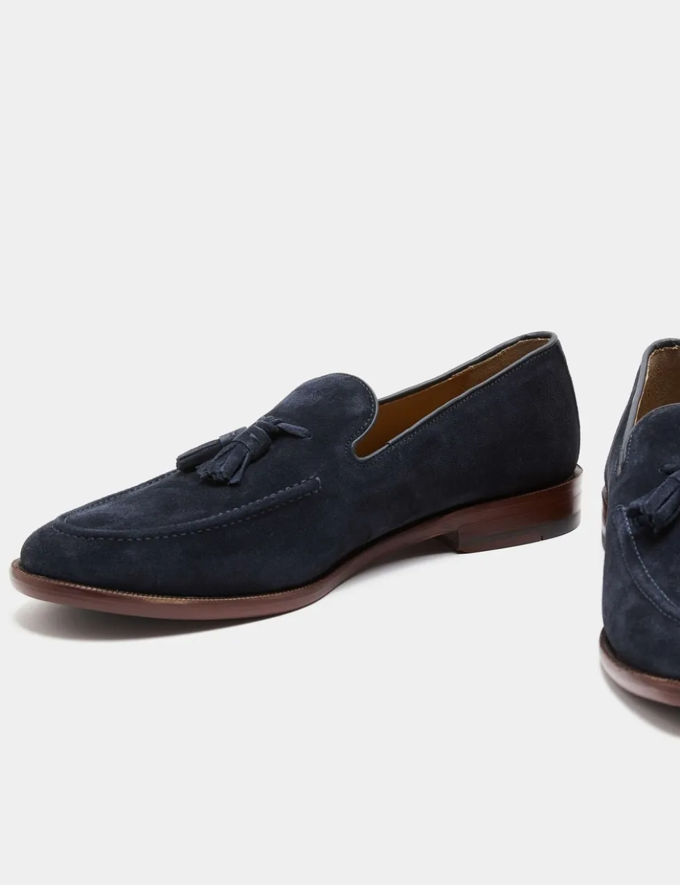 Suede Tassel Loafers