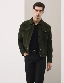 Suede Trucker Jacket