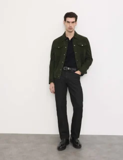 Suede Trucker Jacket