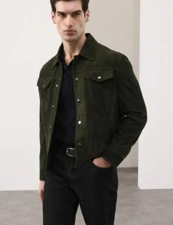 Suede Trucker Jacket