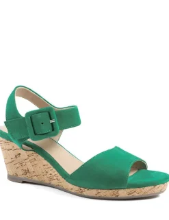 Suede Wedge Sandals