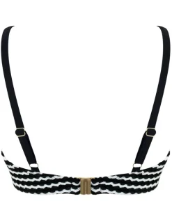 Sun City Striped Wired Padded Bikini Top B-G