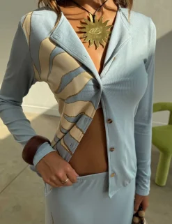 Sun Print Cardigan