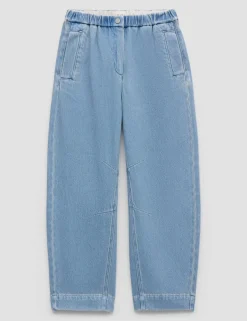 Supersoft Denim Barrel Turn Up Jeans