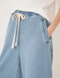 Supersoft Elasticated High Waisted Barrel Jeans