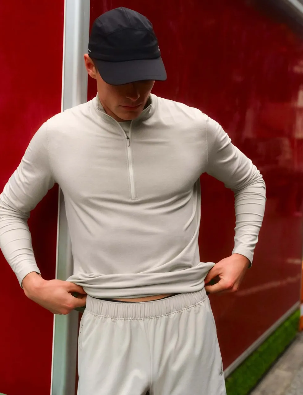 Supersoft Funnel Neck Half Zip Top