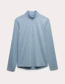 Supersoft Funnel Neck Half Zip Top
