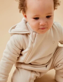 Supersoft Ribbed Pramsuit (0-2 Yrs)