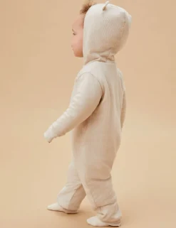 Supersoft Ribbed Pramsuit (0-2 Yrs)