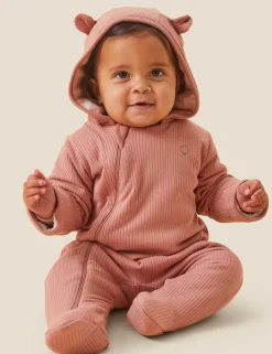 Supersoft Ribbed Pramsuit (0-2 Yrs)